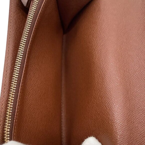 699255AS (G3) Louis Vuitton Wallet Long Porte Monnaie Brown Monogram w/Box - Picture 10 of 12